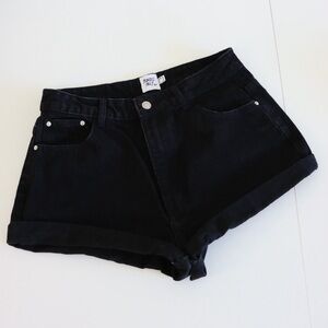 Princess Polly Denim Shorts Black Size 8 / 29